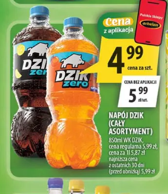 Napój WK Dzik Zero promocja w Arhelan