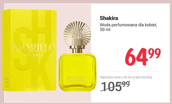 Woda perfumowana dla kobiet Shakira promocja w Rossmann
