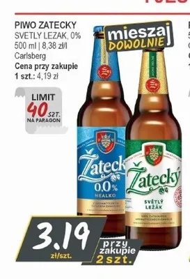 Piwo Zatecky Svetly Lezak promocja w Słoneczko