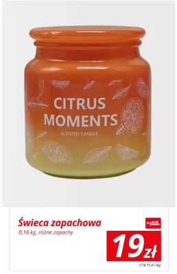 Świeca zapachowa Citrus Moments promocja w KiK
