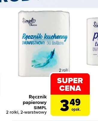 Ręcznik papierowy SIMPL promocja w Carrefour Market