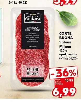 Salami Milano Corte Buona promocja w Kaufland