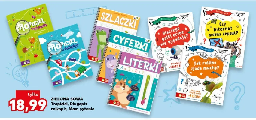 Książka Mam pytanie Dlaczego gałki oczne nie wypadają Zielona Sowa promocja w Kaufland