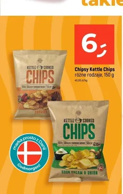 Chipsy Kettle Chips Paprika promocja w Dealz