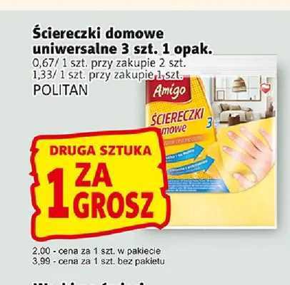 Ściereczki domowe uniwersalne 3 szt. Amigo promocja w Prim Market