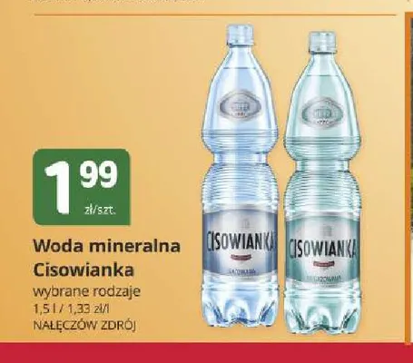 Woda mineralna Cisowianka promocja w Marketvita