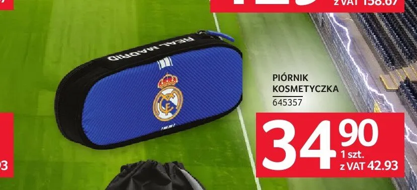 Piórnik kosmetyczka Real Madrid promocja w Selgros