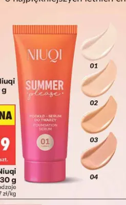 Podkład do twarzy Niuqi Summer Please promocja w Biedronka