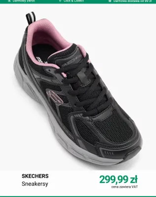 Sneakersy Skechers promocja w Deichmann
