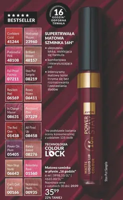 Matowa szminka w płynie Relentless Rose 16H promocja w AVON