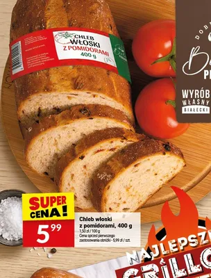 Chleb włoski z pomidorami Białecki promocja w Twój Market