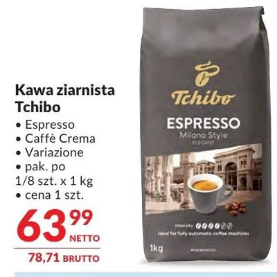Kawa ziarnista Tchibo Espresso Caffè Crema Variazione promocja w Makro