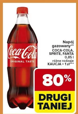 Napój gazowany różne rodzaje promocja w Carrefour Express