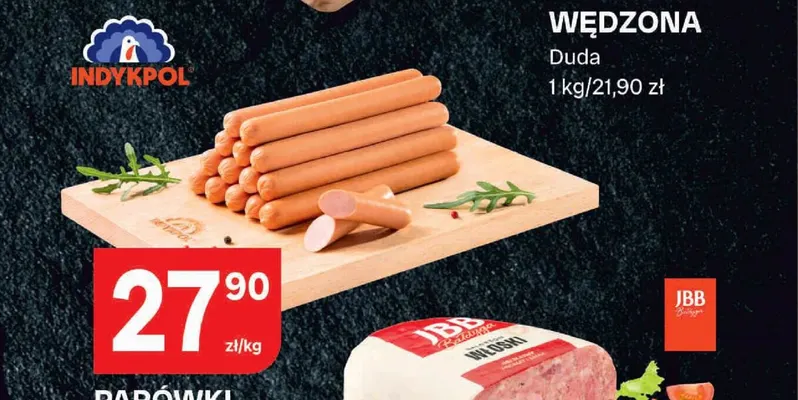 Parówki Filetki z filetem z indyka Indykpol promocja w Chorten