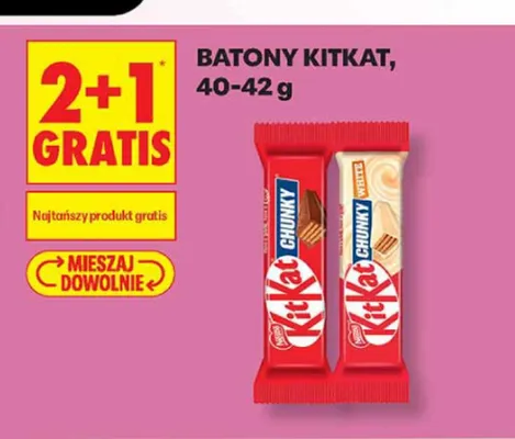 Baton KitKat Chunky White promocja w Biedronka