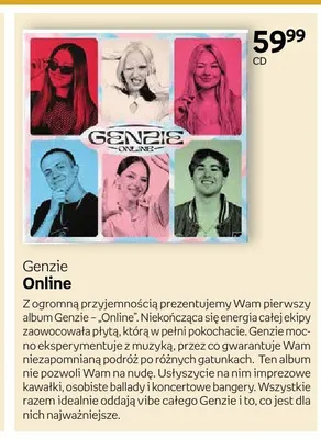 Płyta CD Genzie Online promocja w Empik