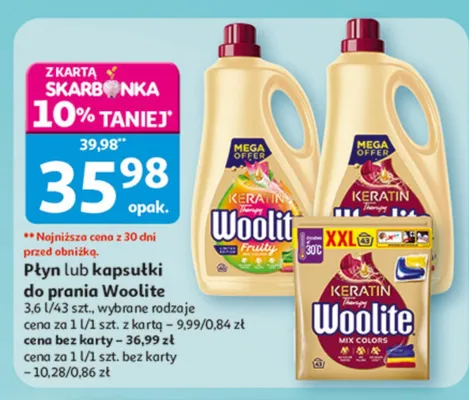 Płyn lub kapsułki do prania promocja w Auchan