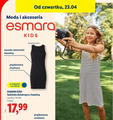 Sukienka dziewczęca promocja w Lidl
