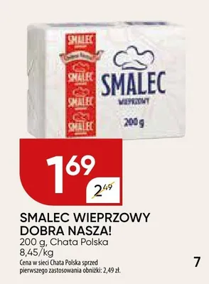 Smalec wieprzowy Dobra Nasza! promocja w Chata Polska
