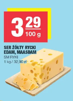 Ser żółty Rycki Edam SM Ryki promocja w SPAR