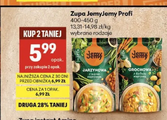 Zupa Jarzynowa JemyJemy Profi promocja w Delikatesy Centrum
