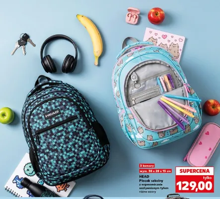 Plecak szkolny HEAD promocja w Kaufland