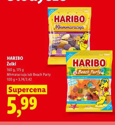 Żelki Haribo Beach Party promocja w Lidl