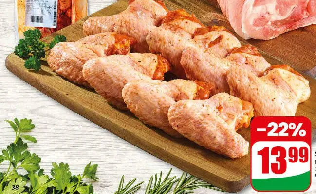 Skrzydło z kurczaka na grill w marynacie AGRO Rydzyna promocja w Dino