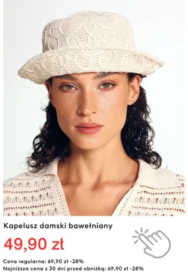 Kapelusz damski bawełniany promocja w Medicine