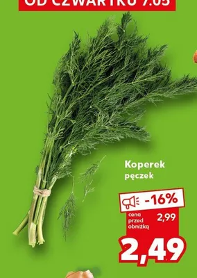 Koperek pęczek promocja w Kaufland