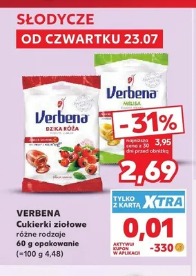 Cukierki ziołowe Verbena Dzika Róża promocja w Kaufland