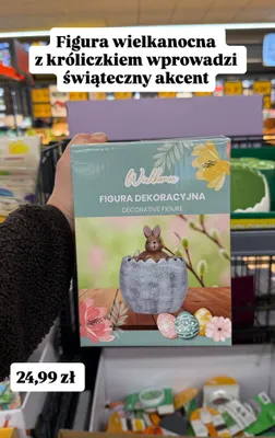 Figura wielkanocna z króliczkiem promocja w Biedronka