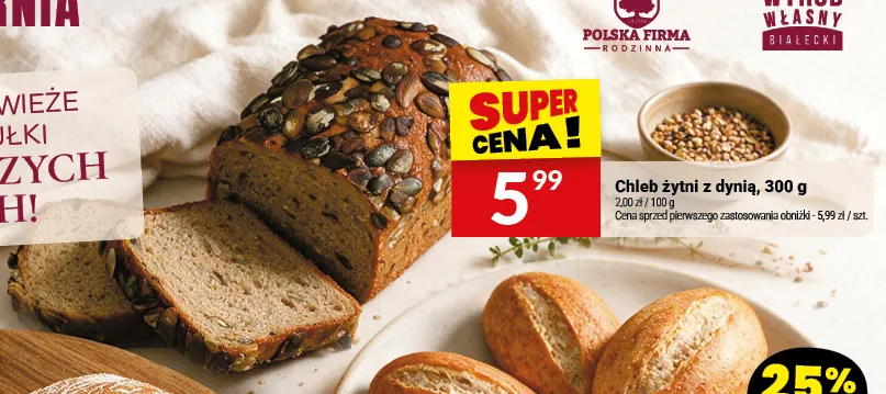 Chleb żytni z dynią Białecki promocja w Twój Market