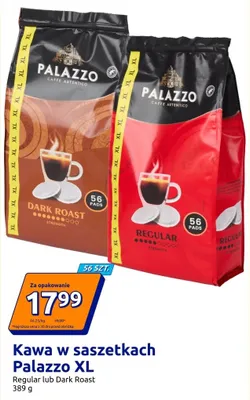 Kawa w saszetkach Palazzo XL Dark Roast promocja w Action