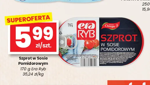 Szprot w sosie pomidorowym Era Ryb promocja w emma MARKET