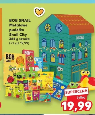 Metalowe pudełko Snail City BOB SNAIL promocja w Kaufland
