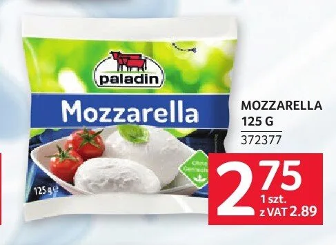 Mozzarella Paladin promocja w Selgros