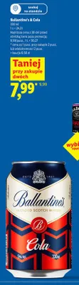 Drink Ballantine's & Cola promocja w Lidl