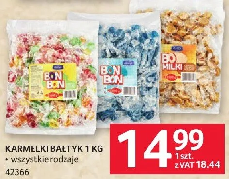 Karmelki Bałtyk 1 kg promocja w Selgros