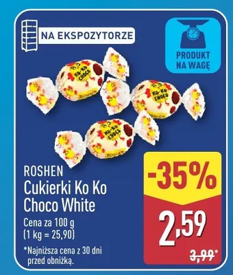 Cukierki Ko Ko Choco White promocja w Aldi