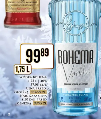 Wódka Bohema promocja w Dino