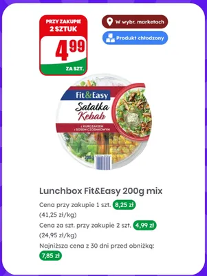Lunchbox Fit&Easy mix promocja w Dino