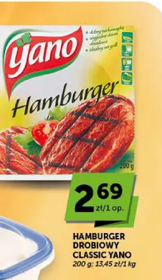 Hamburger drobiowy Classic Yano promocja w Groszek