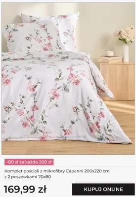 Komplet pościeli z mikrofibry home&you Capanni 200x220 cm z 2 poszewkami 70x80 cm promocja w home&you