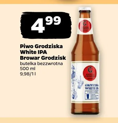 Piwo Grodziska White IPA Browar Grodzisk promocja w Netto