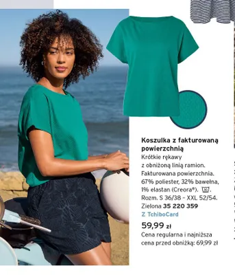 Koszulka z fakturowaną powierzchnią Tchibo promocja w Tchibo