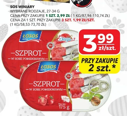 Szprot w sosie pomidorowym promocja w Top Market