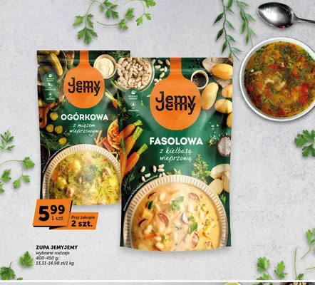Zupa JemyJemy ogórkowa z mięsem wieprzowym promocja w Euro Sklep