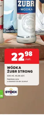 Wódka Żubr Strong promocja w Stokrotka