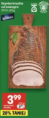 Szynka krucha od szwagra promocja w Delikatesy Centrum